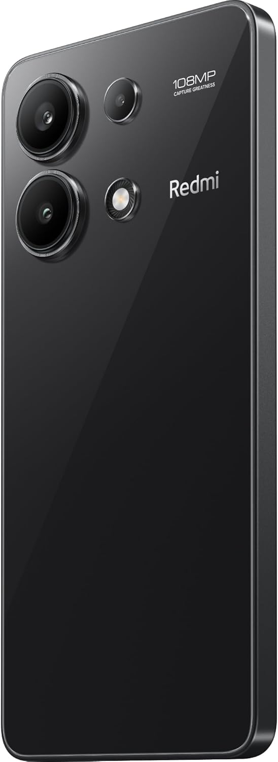 Xiaomi Redmi Note 13 (Midnight Black 8GB RAM, 256 Storage) - Super-clear 108MP triple camera |120Hz FHD+AMOLED display | Immersive viewing with ultra-thin bezels