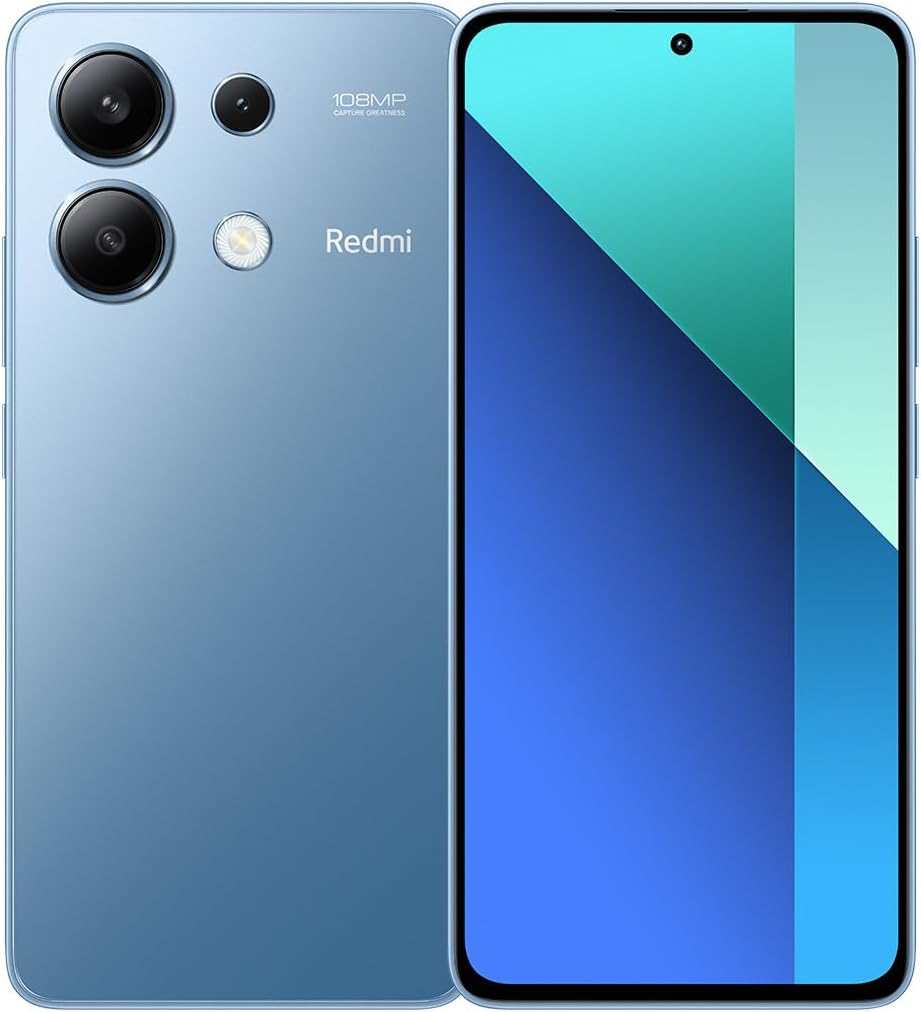 Xiaomi Redmi Note 13 (Midnight Black 8GB RAM, 256 Storage) - Super-clear 108MP triple camera |120Hz FHD+AMOLED display | Immersive viewing with ultra-thin bezels